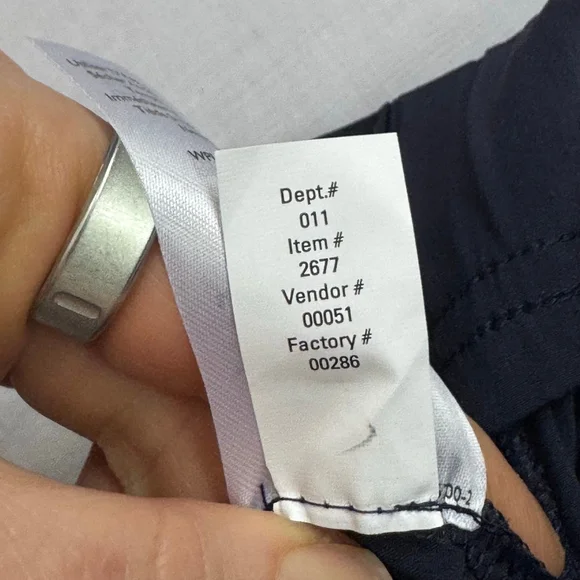 Eddie Bauer Departure High‑Rise Wide Leg Travel Pants NWT Women’s Navy XS - Picture 10 of 11